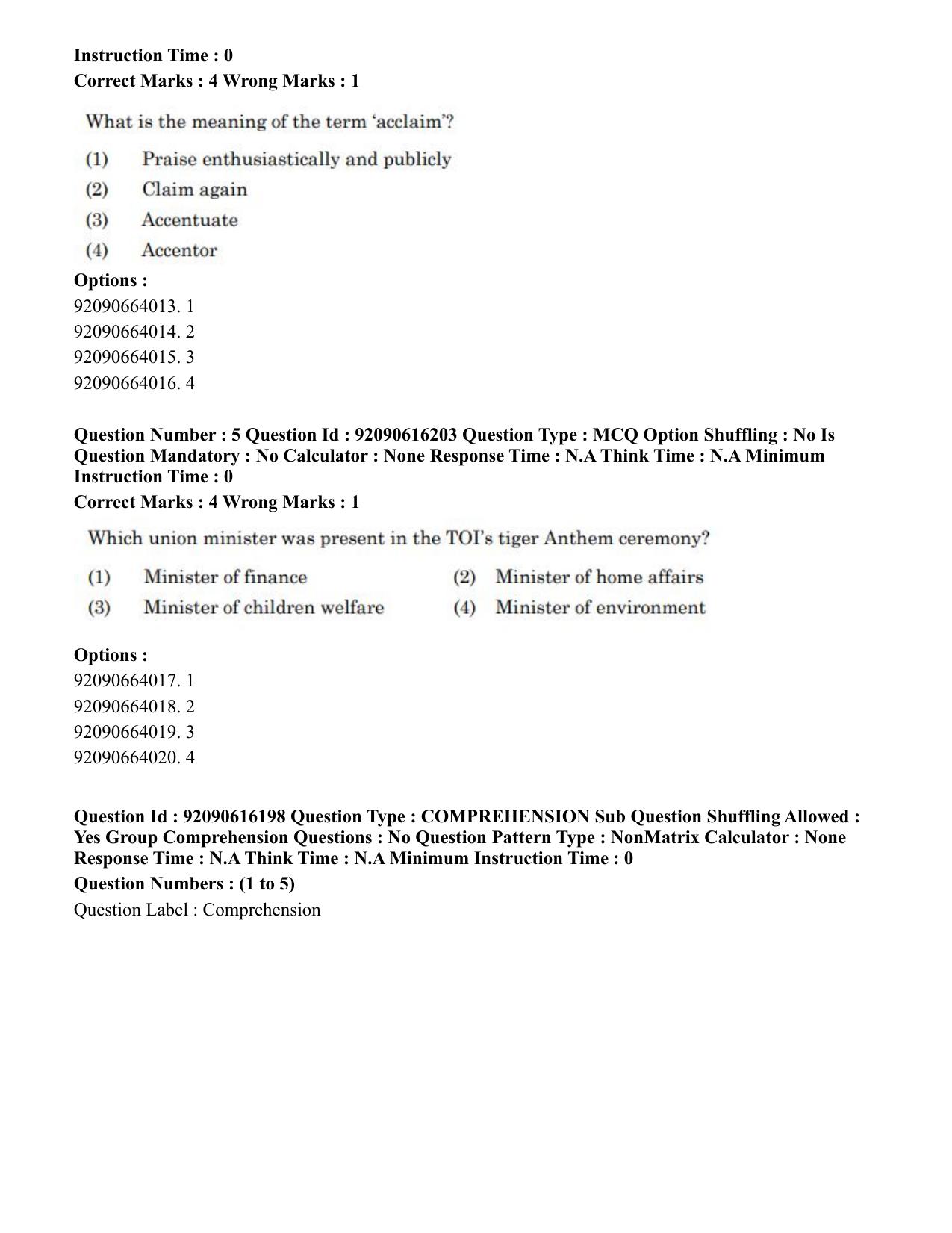 CUET PG 2023: LAQP04 – Linguistics(ENG)-shift 1 (14-06-2023) Question Paper - Page 4