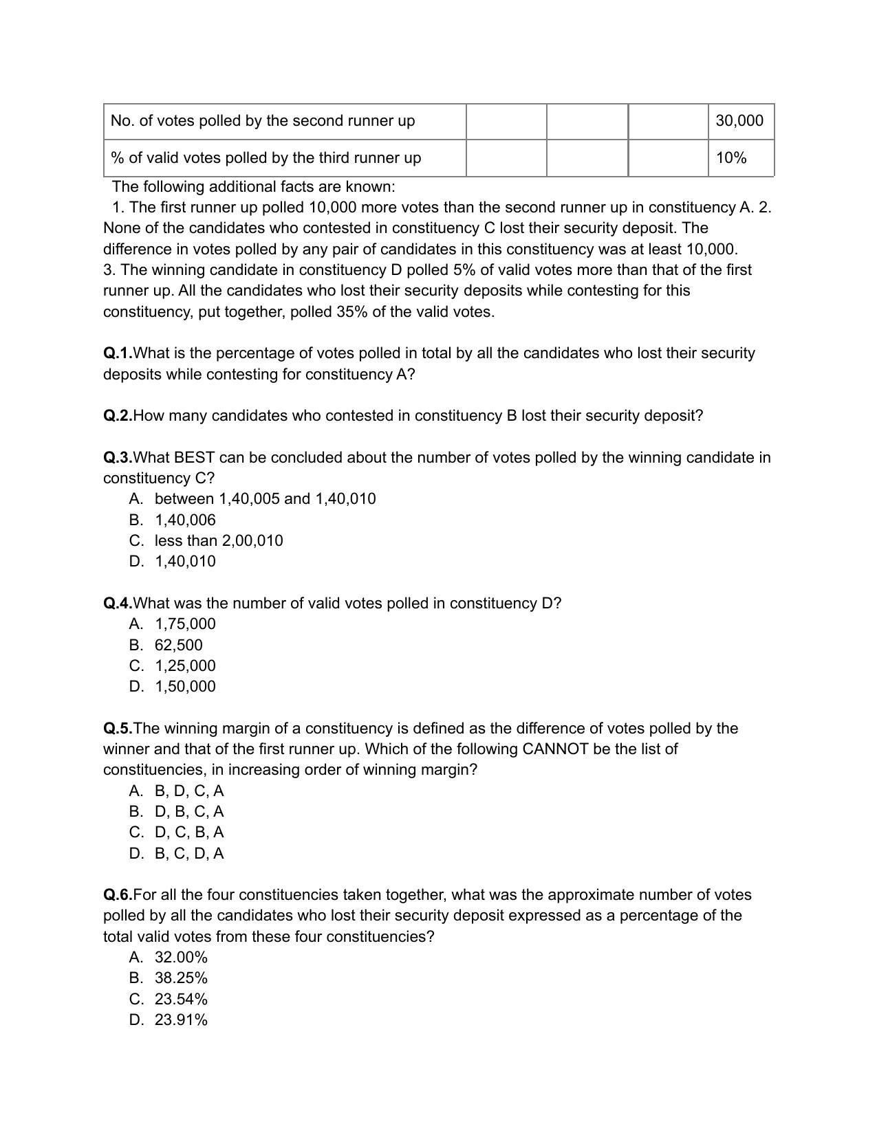CAT 2020 CAT DILR Slot 2 Question Paper - Page 5