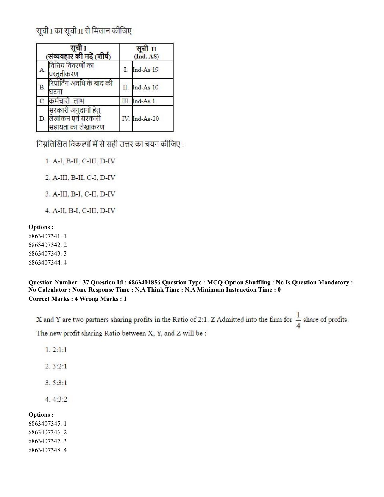 CUET PG 2023: COQP08 – Commerce (Hindi)-Shift 2 (05-06-2023) Question Paper - Page 40
