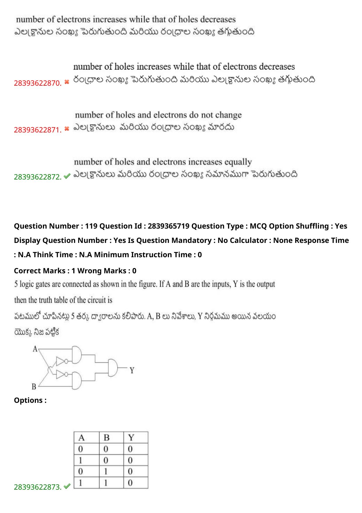 TS EAMCET 2023 Engineering Question Paper with Key (14 May 2023 Afternoon (English & Telugu) - Page 90