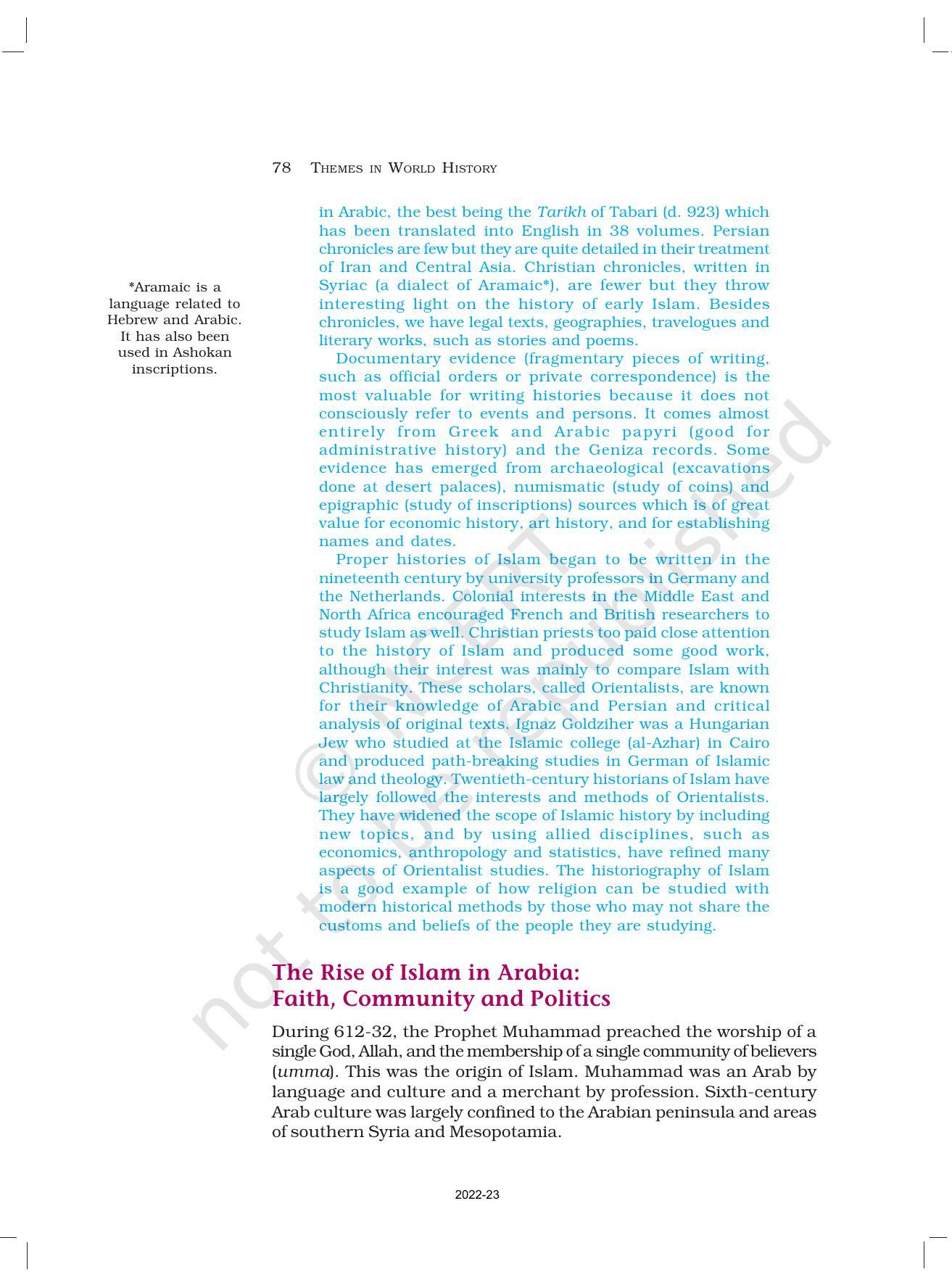 NCERT Book for Class 11 History Chapter 4 The Central Islamic Lands - Page 2