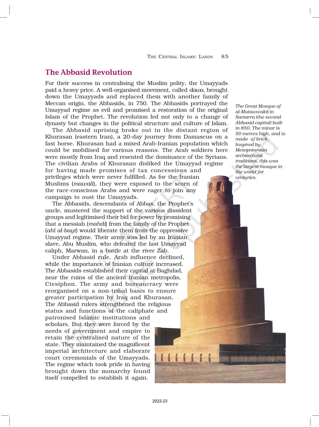 NCERT Book for Class 11 History Chapter 4 The Central Islamic Lands - Page 9