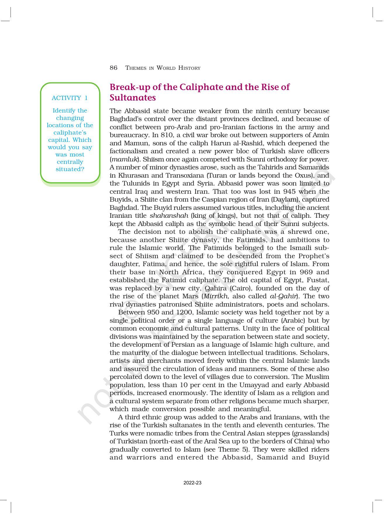 NCERT Book for Class 11 History Chapter 4 The Central Islamic Lands - Page 10