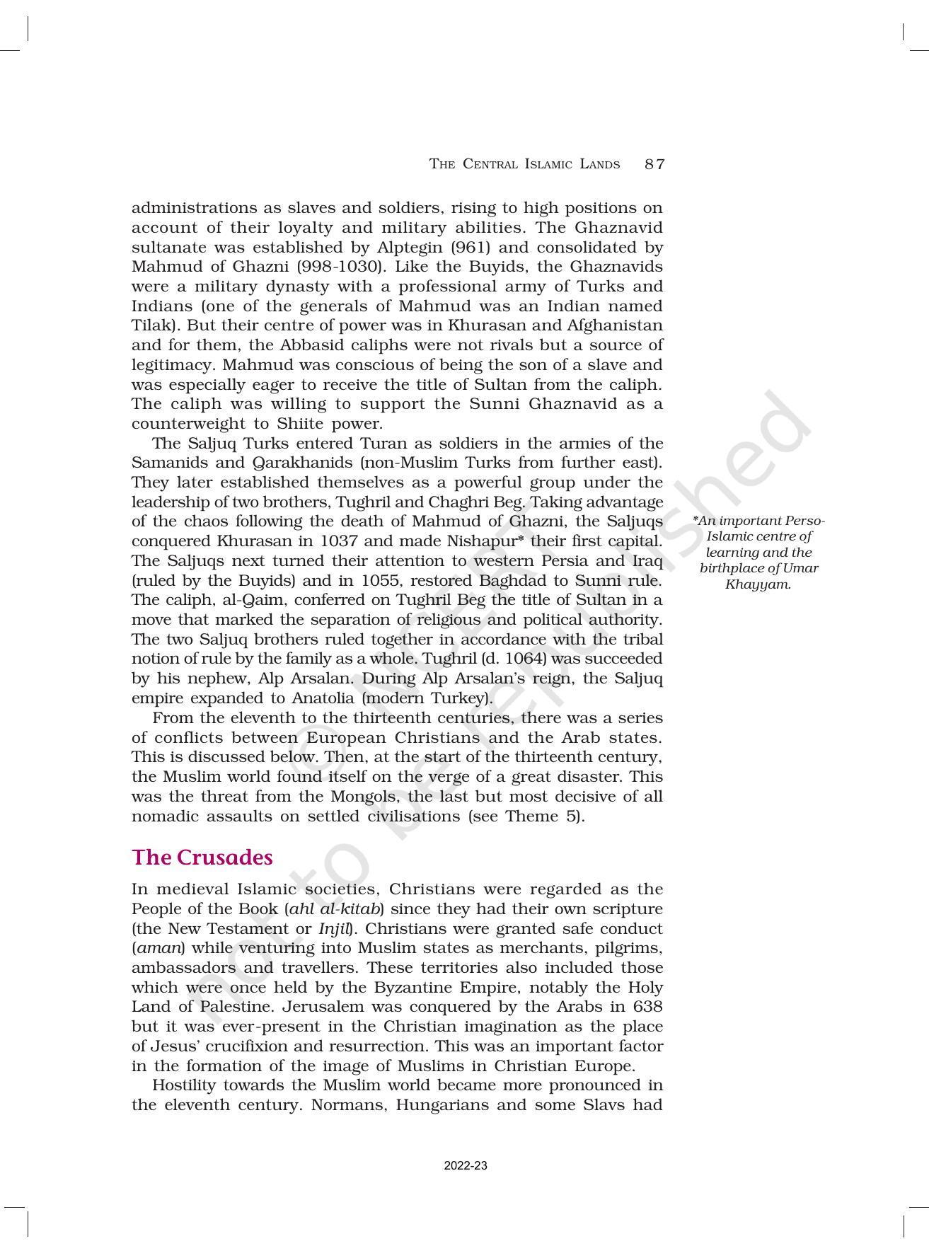 NCERT Book for Class 11 History Chapter 4 The Central Islamic Lands - Page 11