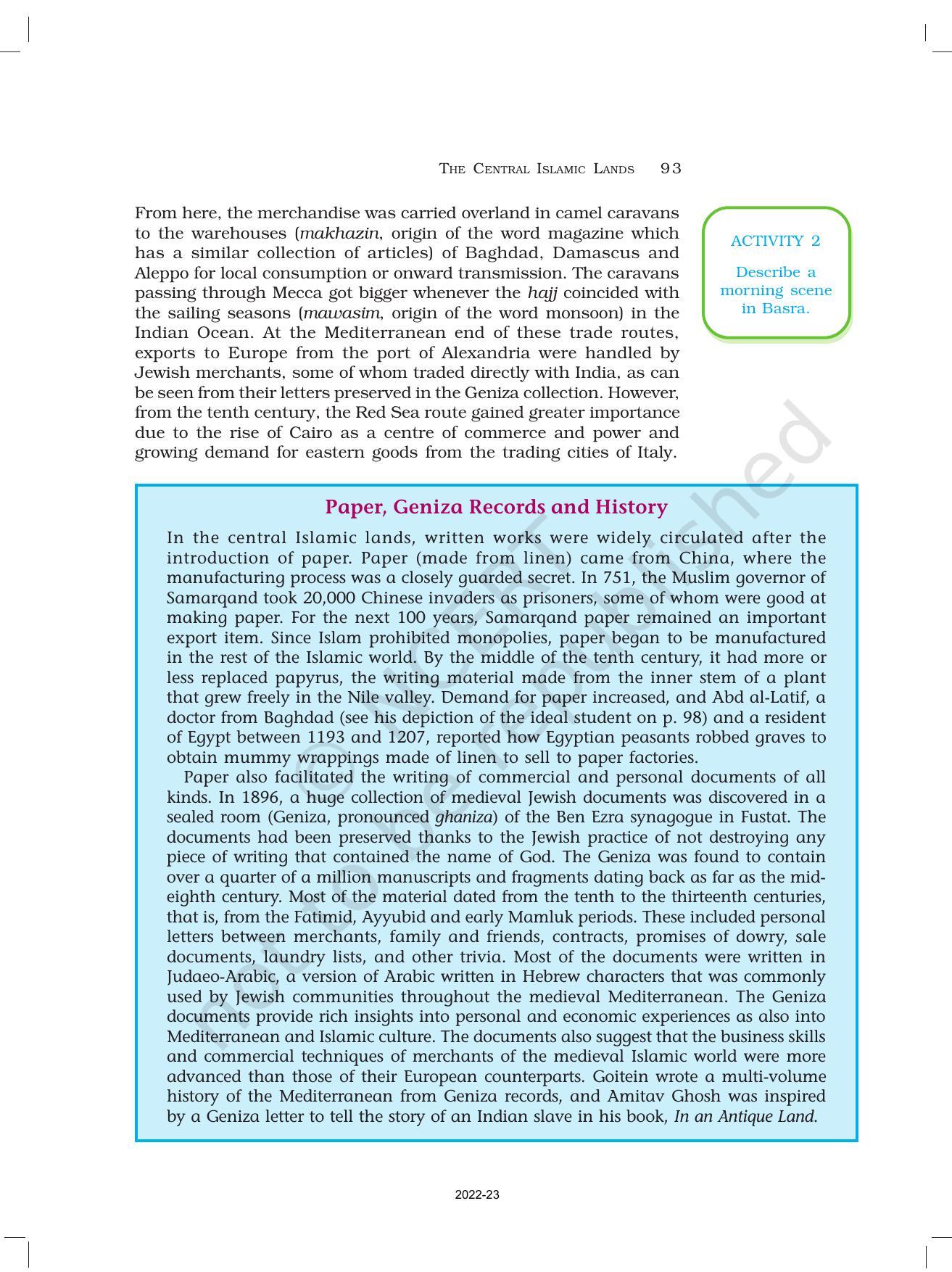 NCERT Book for Class 11 History Chapter 4 The Central Islamic Lands - Page 17