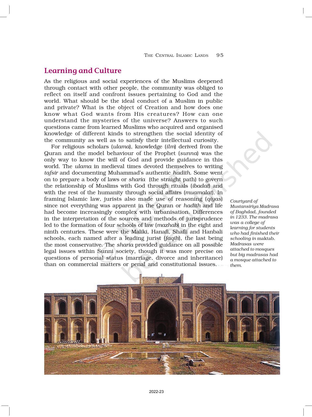 NCERT Book for Class 11 History Chapter 4 The Central Islamic Lands - Page 19