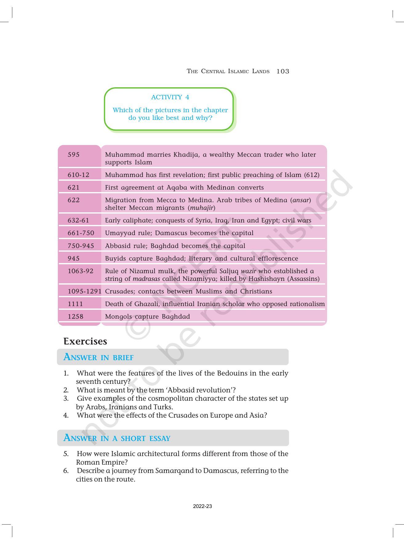 NCERT Book for Class 11 History Chapter 4 The Central Islamic Lands - Page 27