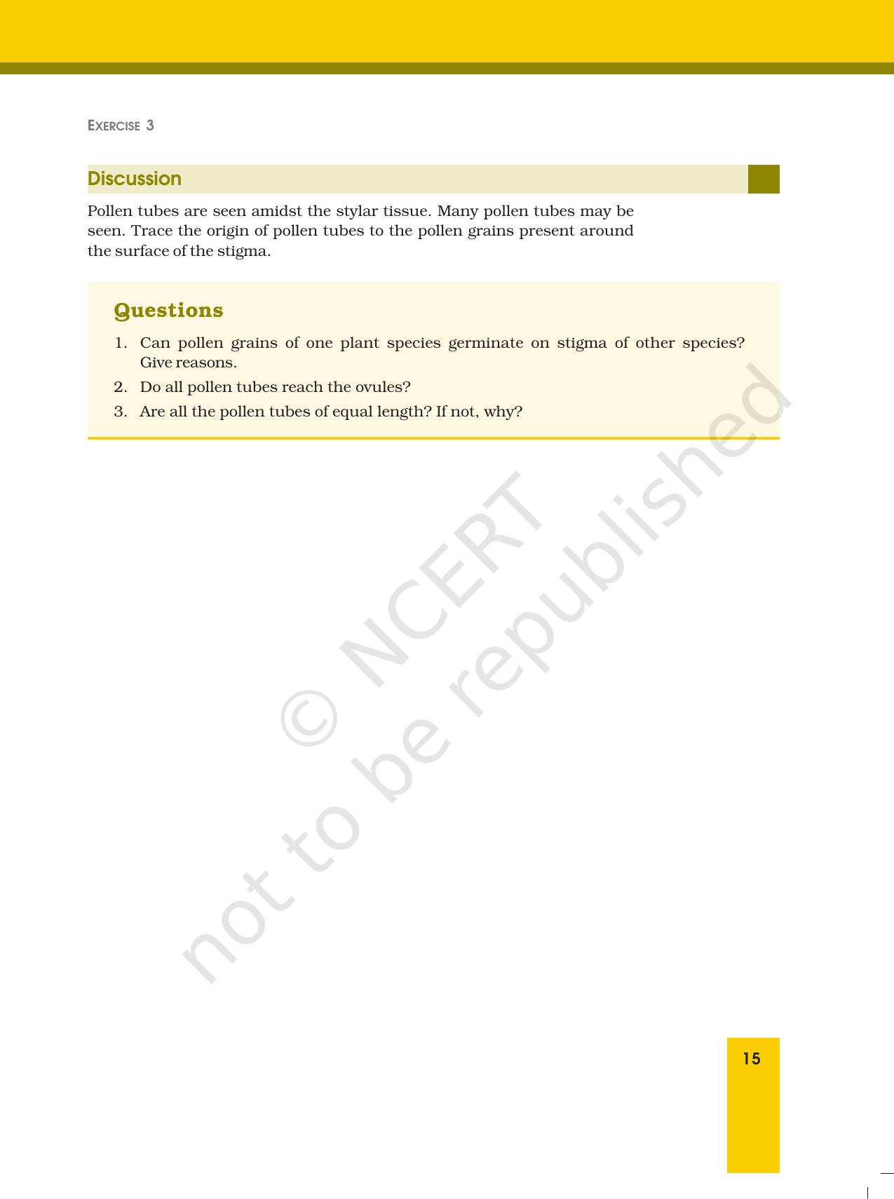 NCERT Laboratory Manuals for Class XII Biology - Exercise 2 & 3 - Page 4