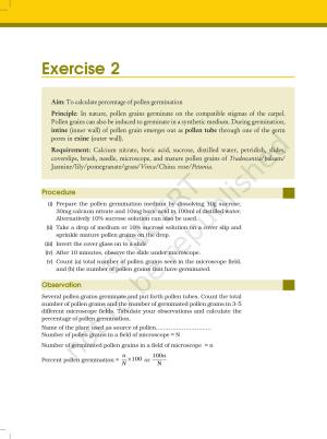 NCERT Laboratory Manuals for Class XII Biology - Exercise 2 & 3