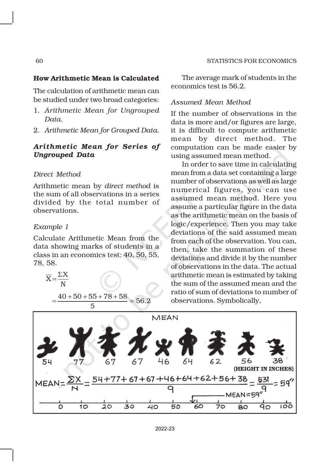 NCERT Book for Class 11 Economics (Statistic Economics) Chapter 5 Measures of Central Tendency - Page 3