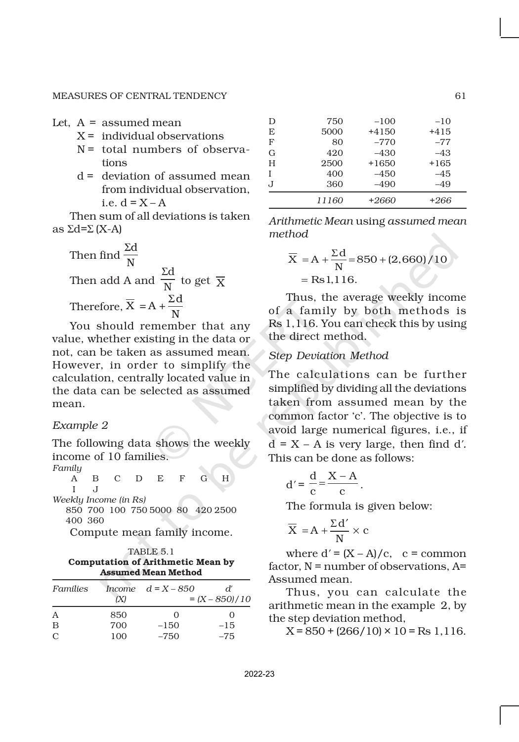 NCERT Book for Class 11 Economics (Statistic Economics) Chapter 5 Measures of Central Tendency - Page 4