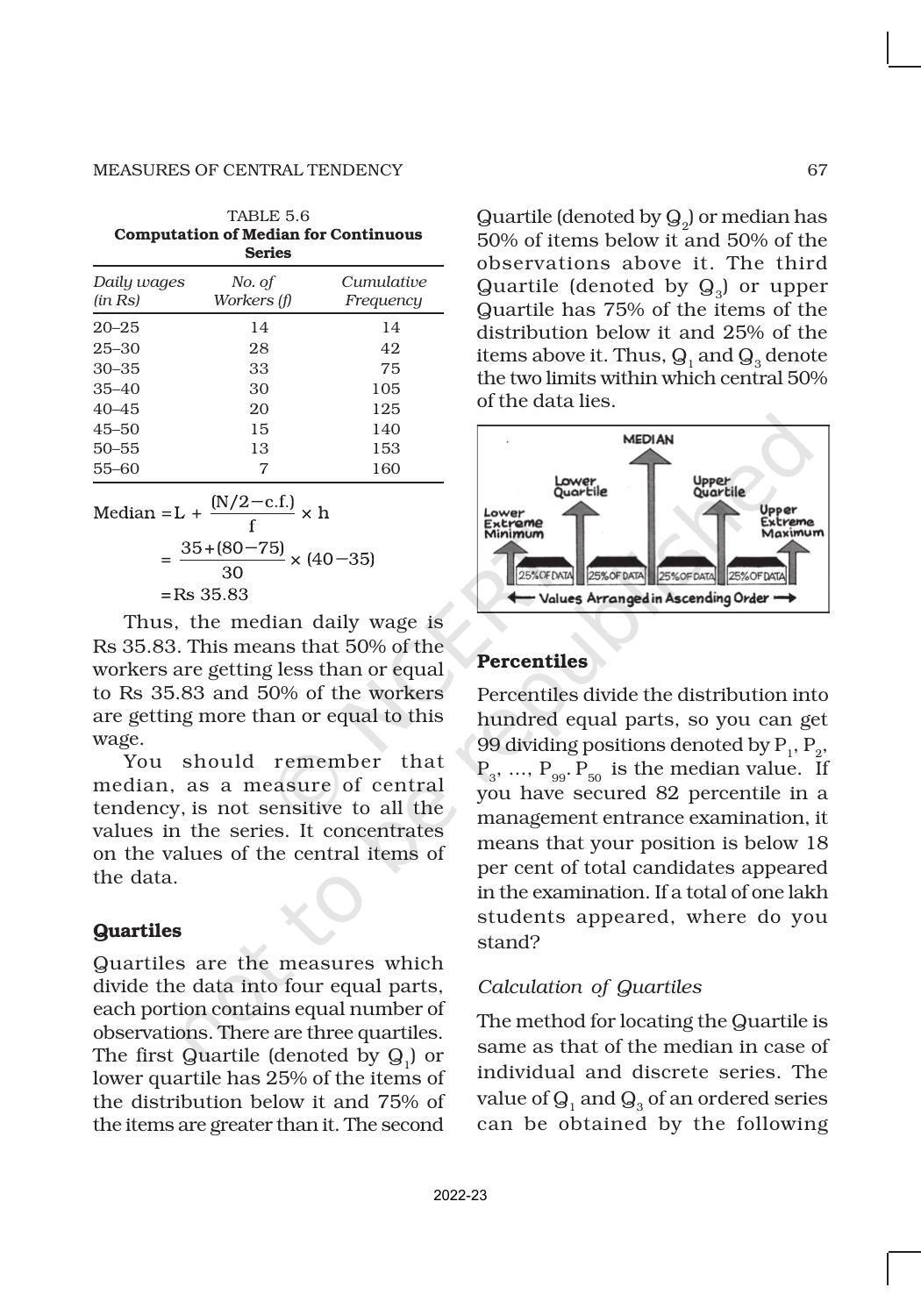 NCERT Book for Class 11 Economics (Statistic Economics) Chapter 5 Measures of Central Tendency - Page 10