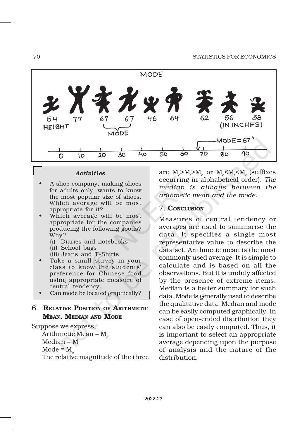 NCERT Book for Class 11 Economics (Statistic Economics) Chapter 5 Measures of Central Tendency - Page 13