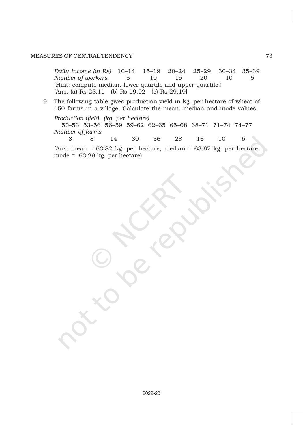 NCERT Book for Class 11 Economics (Statistic Economics) Chapter 5 Measures of Central Tendency - Page 16