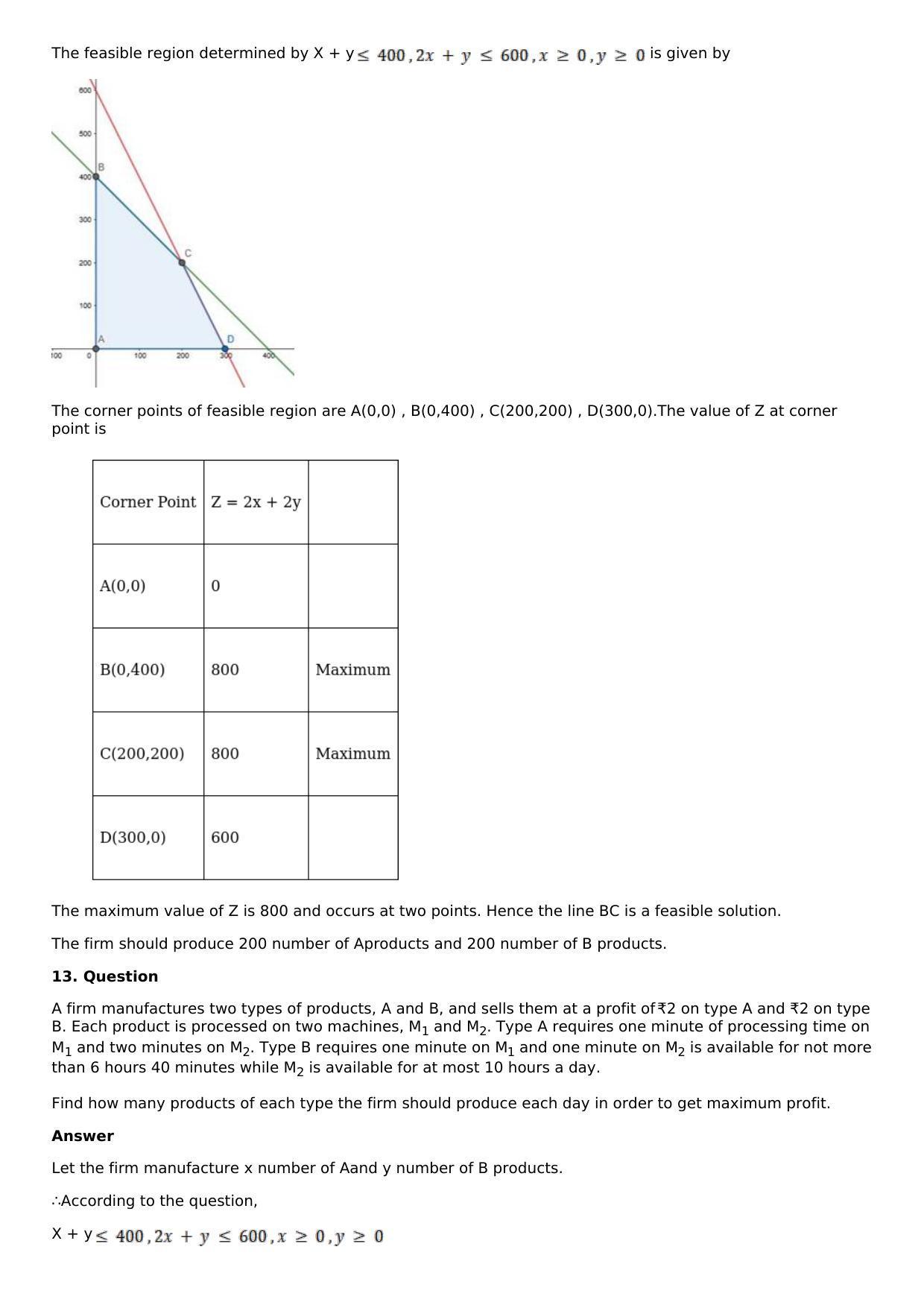Chapter 33: Linear Programming Solutions: RS Aggarwal Class 12 Solutions  - Page 46