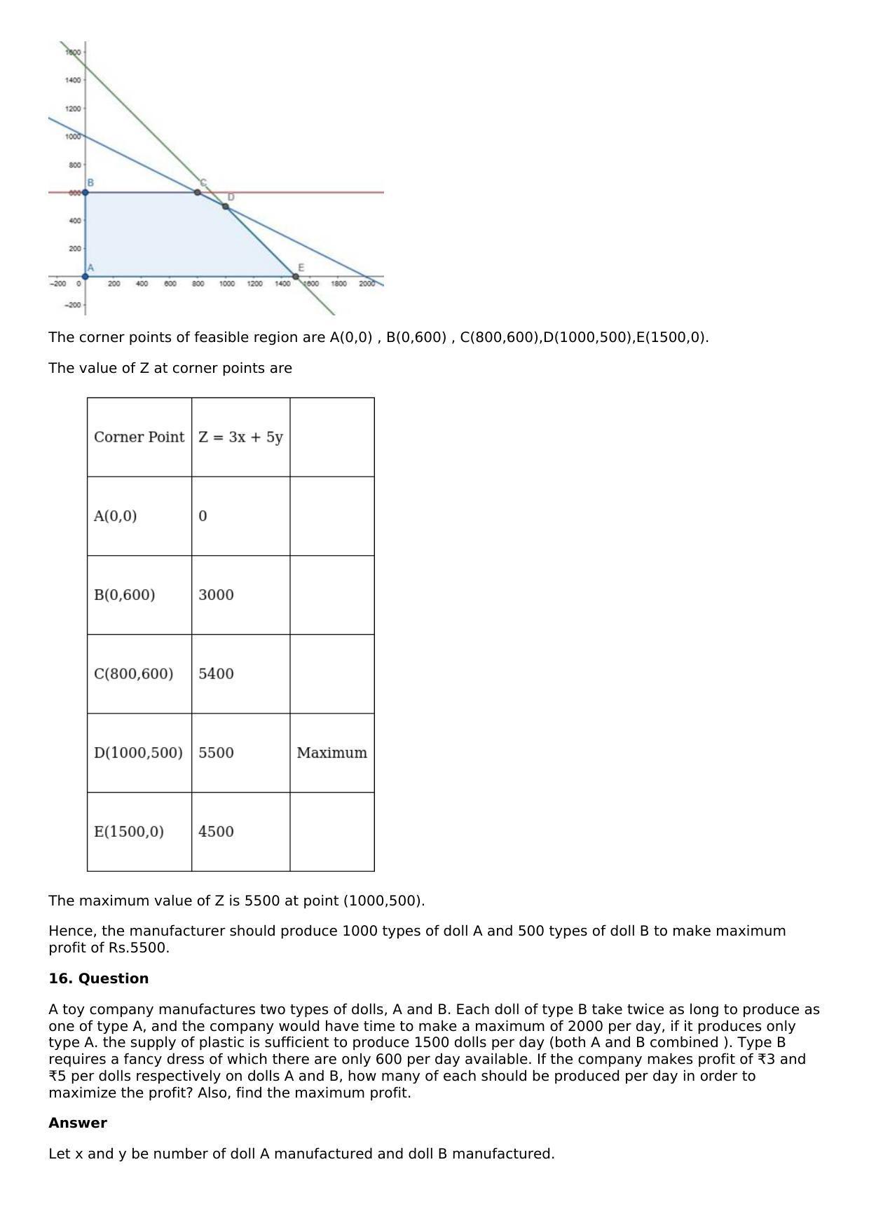 Chapter 33: Linear Programming Solutions: RS Aggarwal Class 12 Solutions  - Page 53