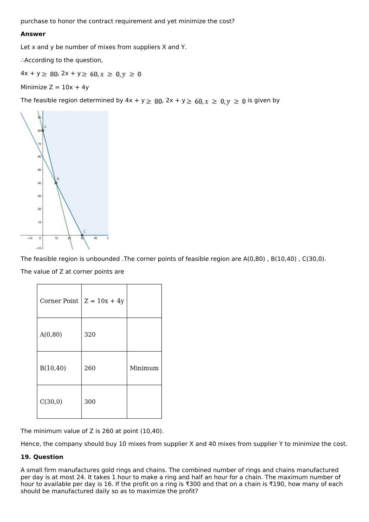 Chapter 33: Linear Programming Solutions: RS Aggarwal Class 12 Solutions  - Page 58