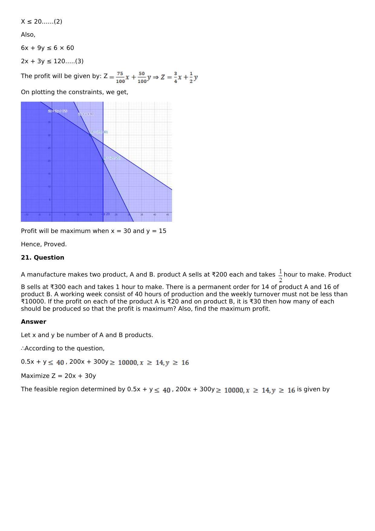 Chapter 33: Linear Programming Solutions: RS Aggarwal Class 12 Solutions  - Page 63