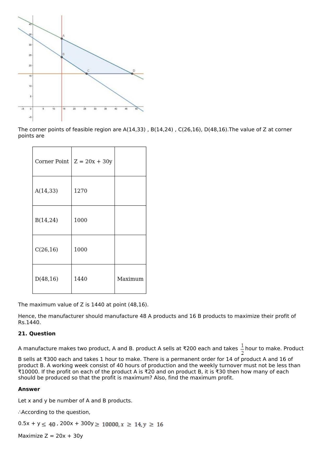 Chapter 33: Linear Programming Solutions: RS Aggarwal Class 12 Solutions  - Page 64