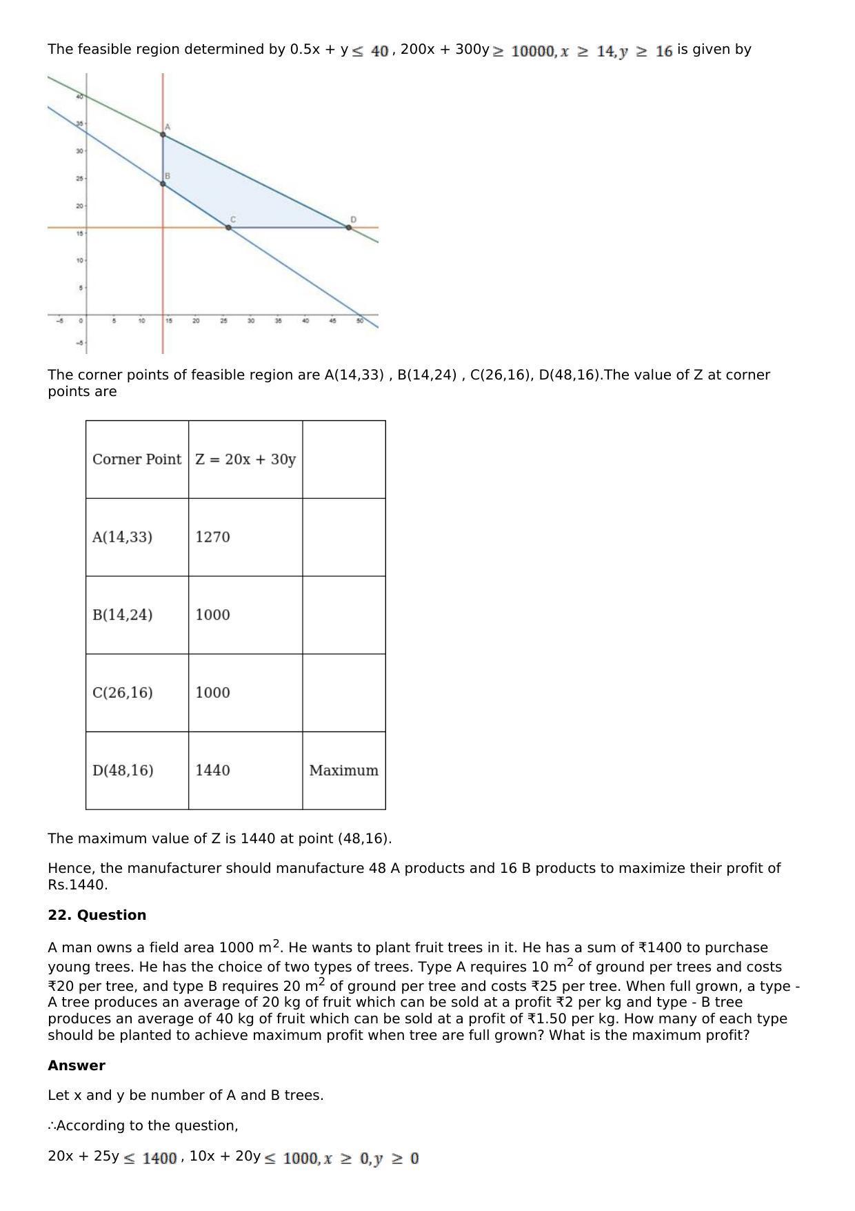 Chapter 33: Linear Programming Solutions: RS Aggarwal Class 12 Solutions  - Page 65