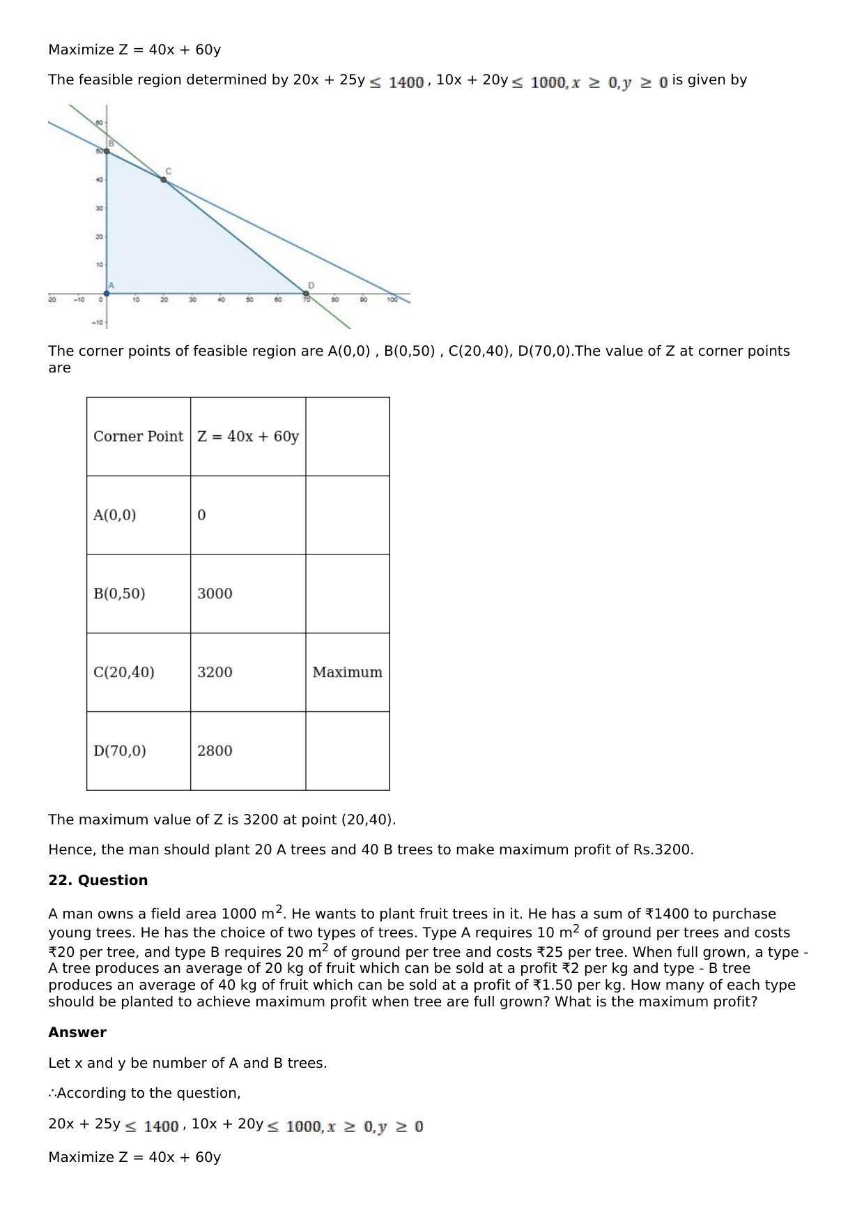 Chapter 33: Linear Programming Solutions: RS Aggarwal Class 12 Solutions  - Page 66