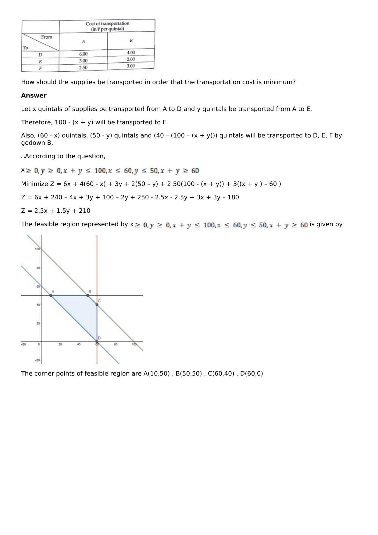 Chapter 33: Linear Programming Solutions: RS Aggarwal Class 12 Solutions  - Page 73