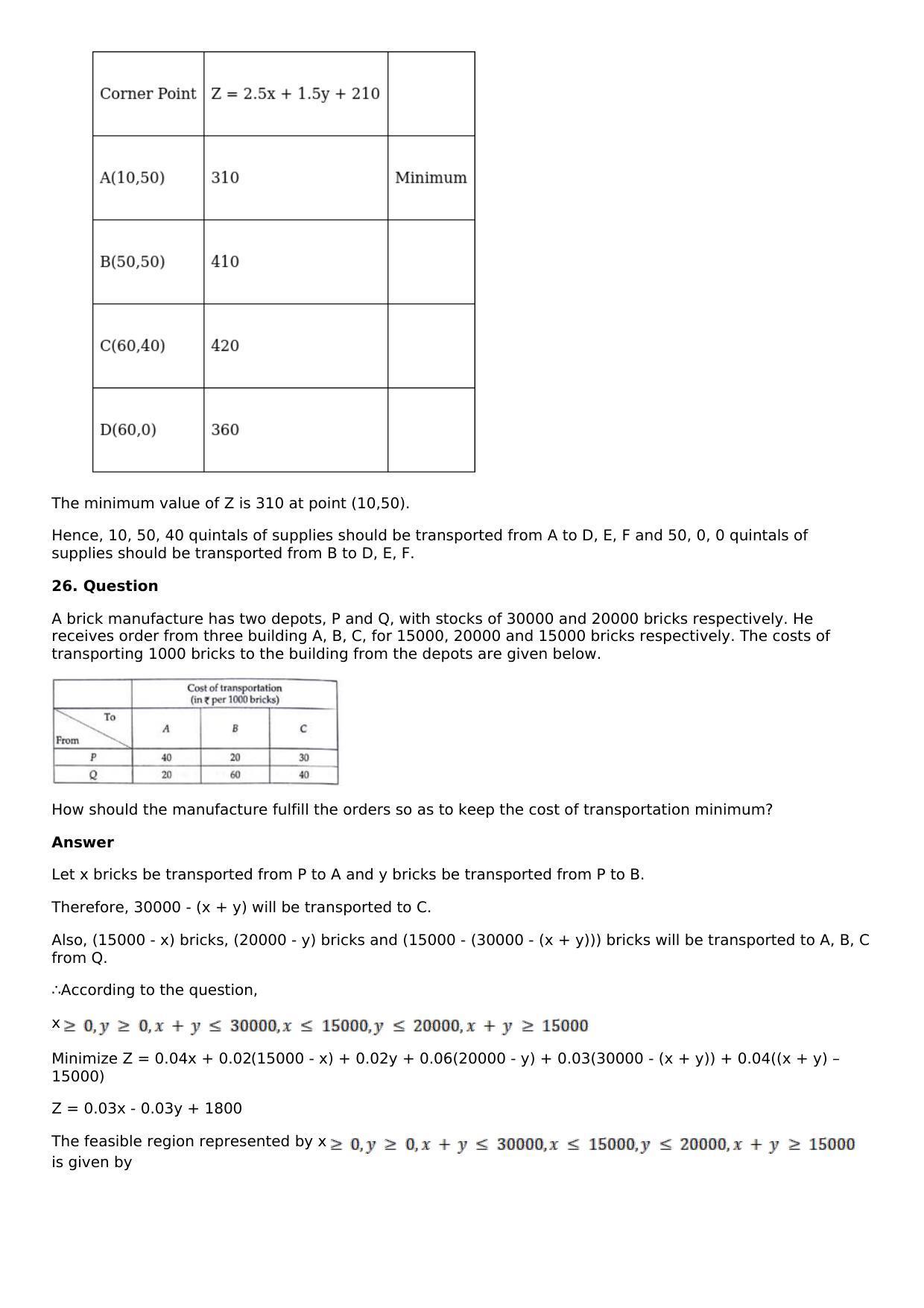 Chapter 33: Linear Programming Solutions: RS Aggarwal Class 12 Solutions  - Page 74