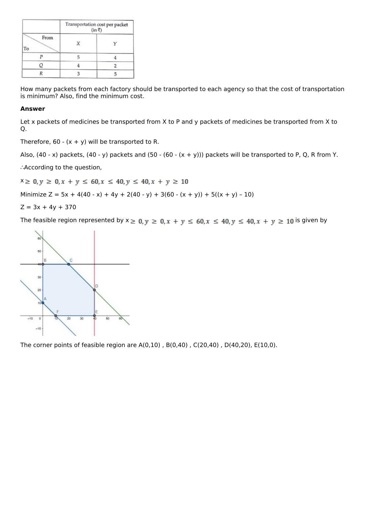 Chapter 33: Linear Programming Solutions: RS Aggarwal Class 12 Solutions  - Page 79