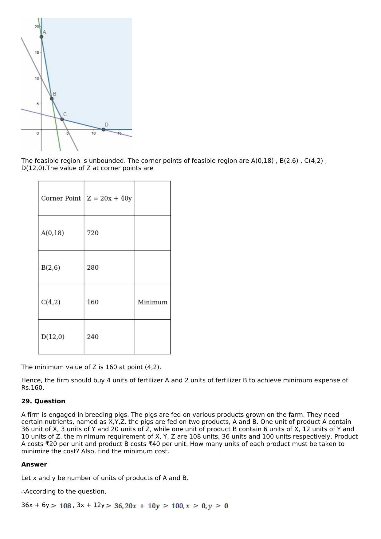 Chapter 33: Linear Programming Solutions: RS Aggarwal Class 12 Solutions  - Page 84