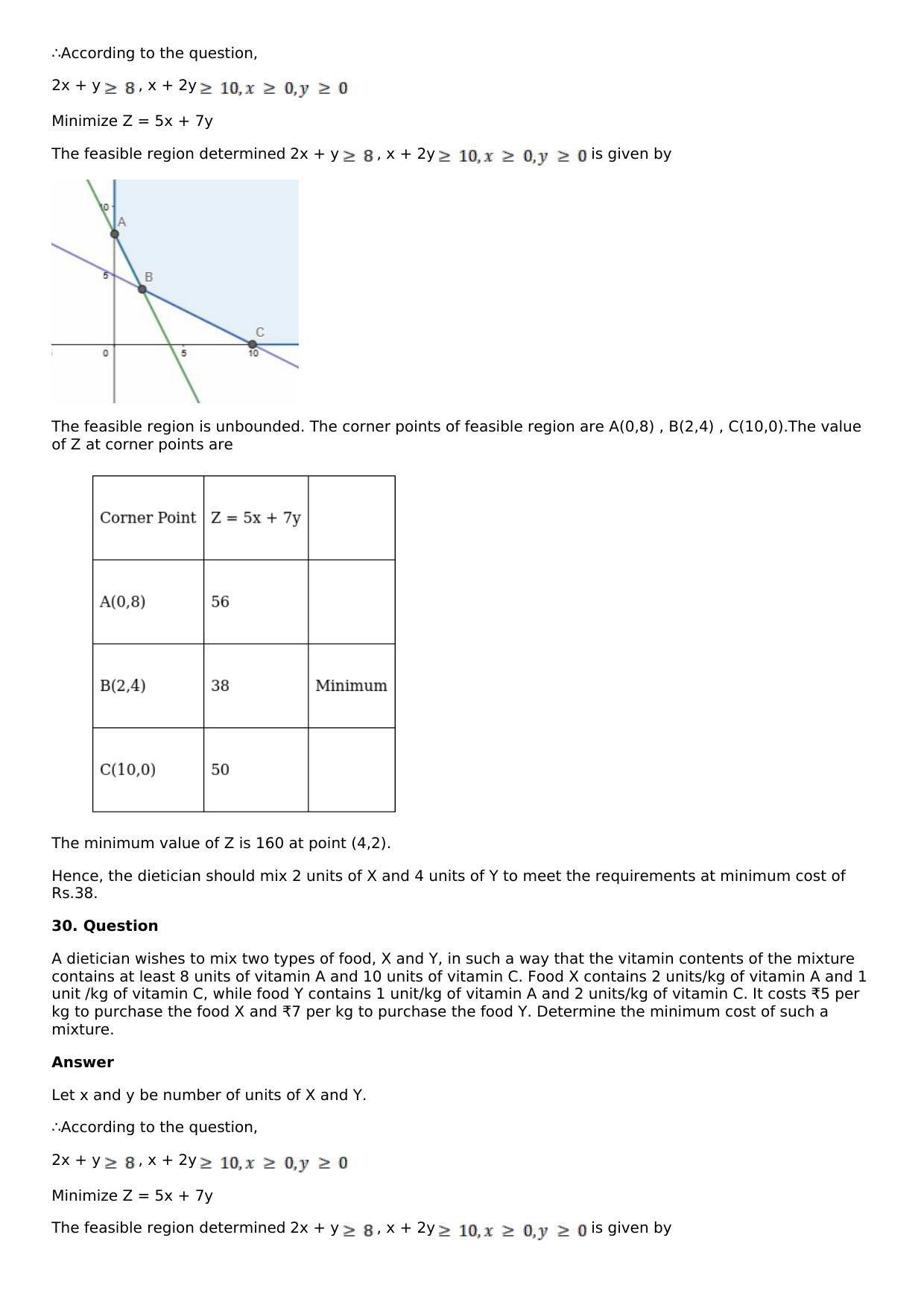 Chapter 33: Linear Programming Solutions: RS Aggarwal Class 12 Solutions  - Page 86