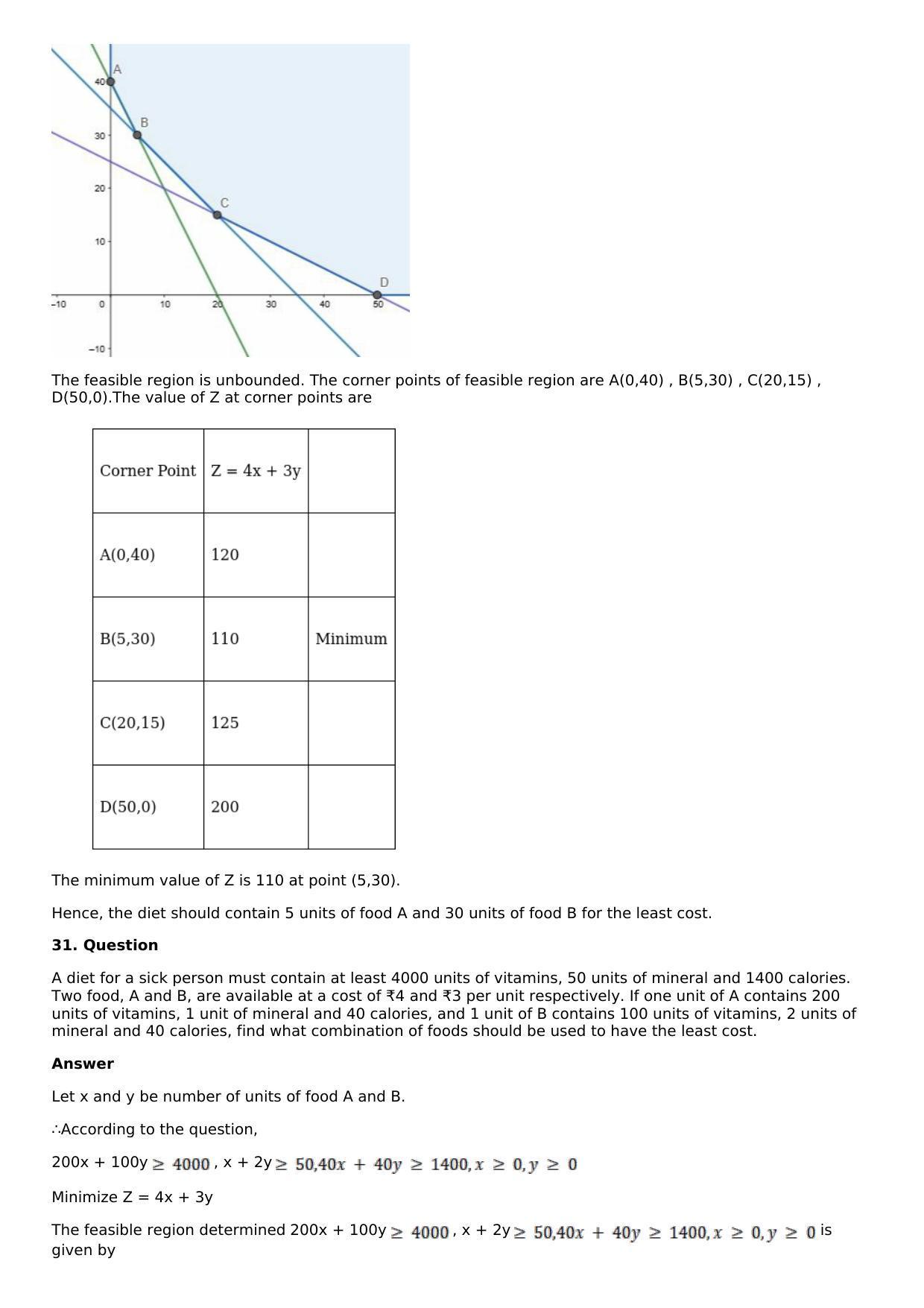Chapter 33: Linear Programming Solutions: RS Aggarwal Class 12 Solutions  - Page 88