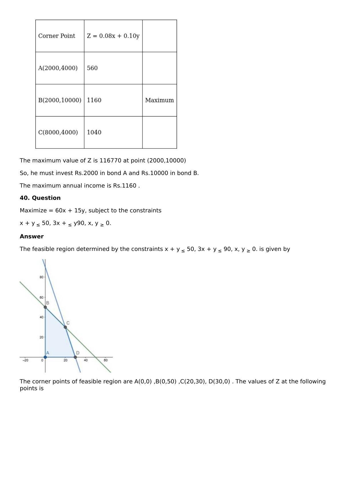 Chapter 33: Linear Programming Solutions: RS Aggarwal Class 12 Solutions  - Page 105
