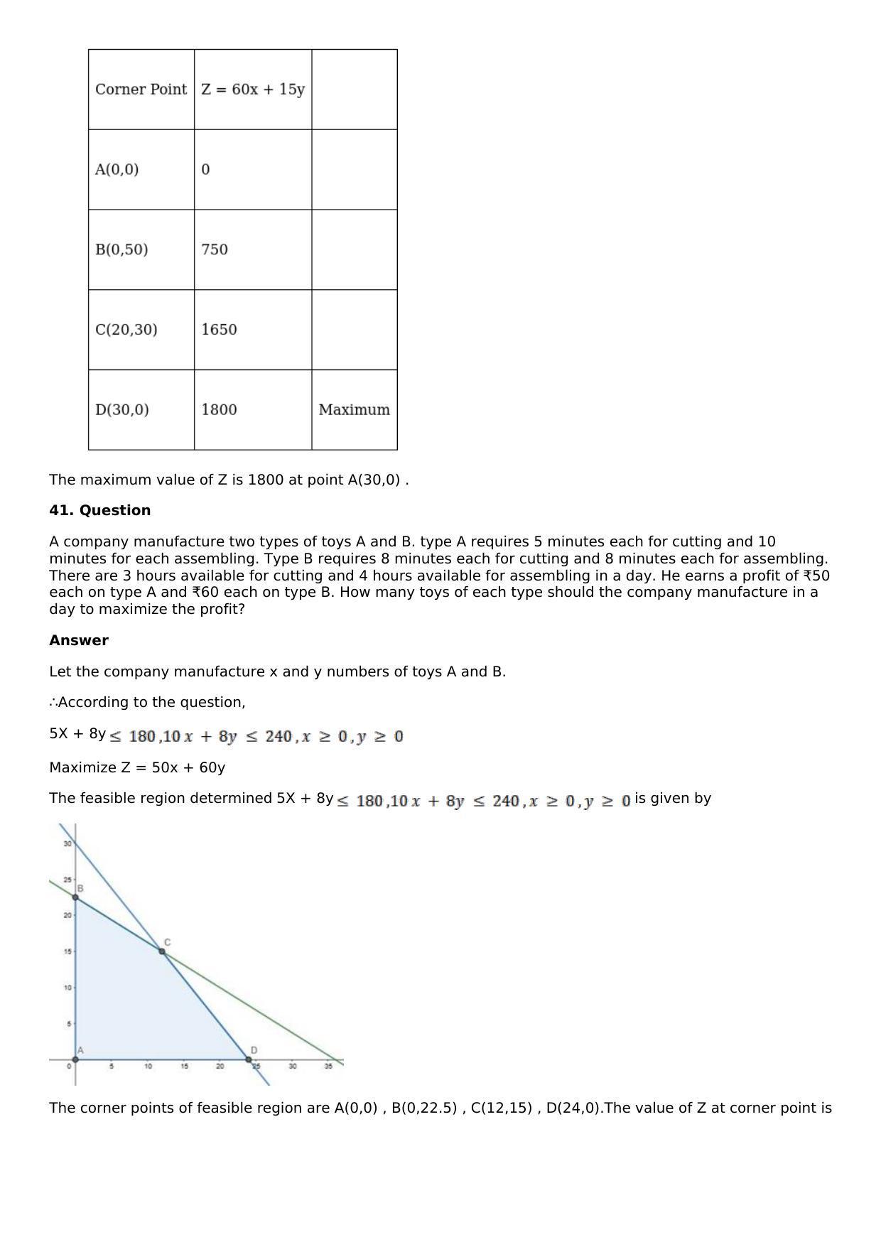 Chapter 33: Linear Programming Solutions: RS Aggarwal Class 12 Solutions  - Page 107