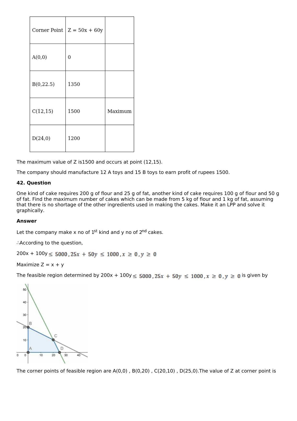 Chapter 33: Linear Programming Solutions: RS Aggarwal Class 12 Solutions  - Page 109