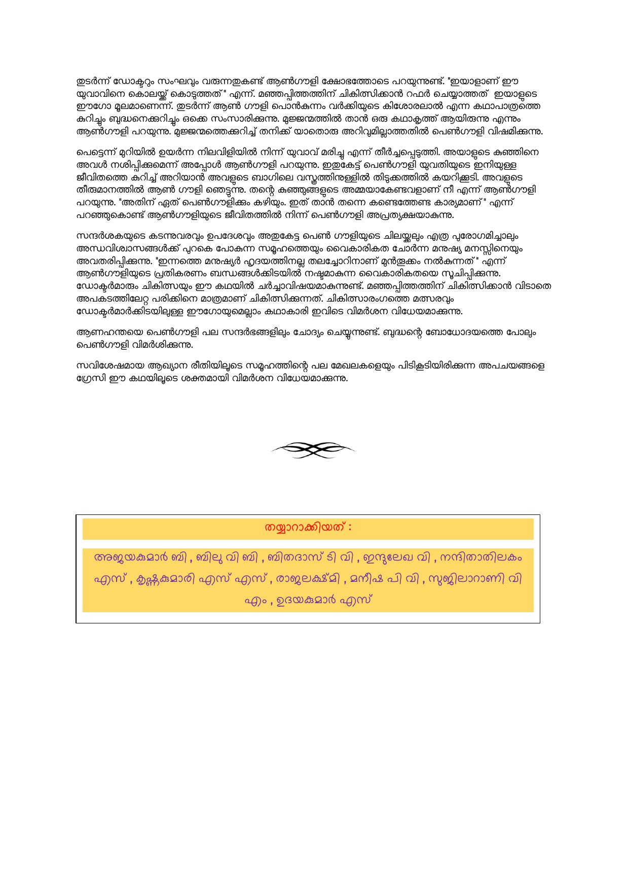 Kerala Plus Two 2021 Malayalam Model Answer Key - Page 13