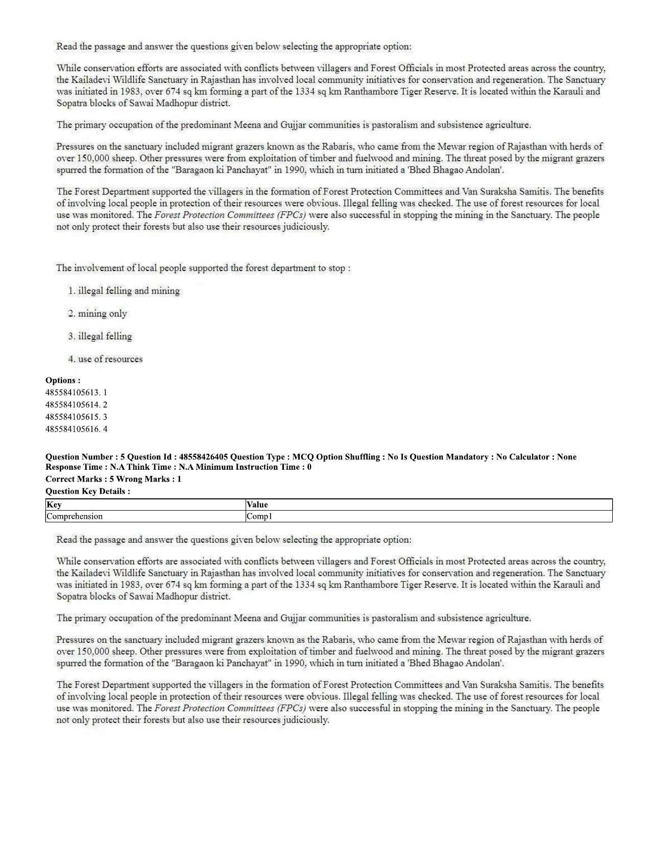 CUET 2023 Domestic Shift 2 Question Paper - 10 June 2023 - Page 4