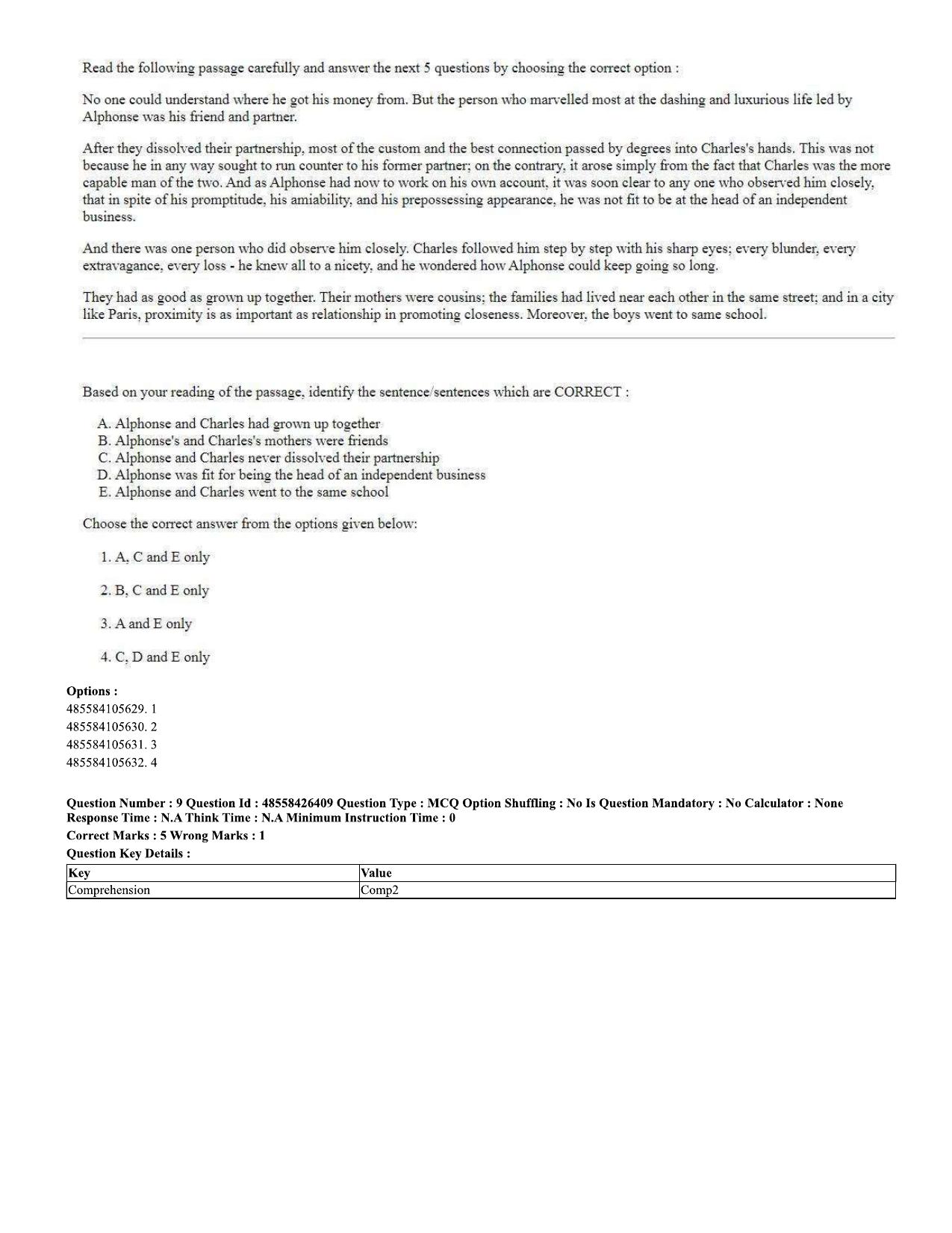 CUET 2023 Domestic Shift 2 Question Paper - 10 June 2023 - Page 7