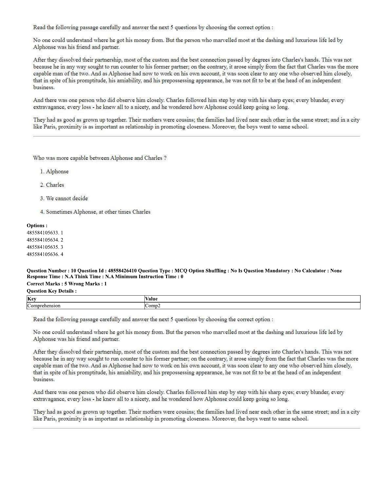 CUET 2023 Domestic Shift 2 Question Paper - 10 June 2023 - Page 8