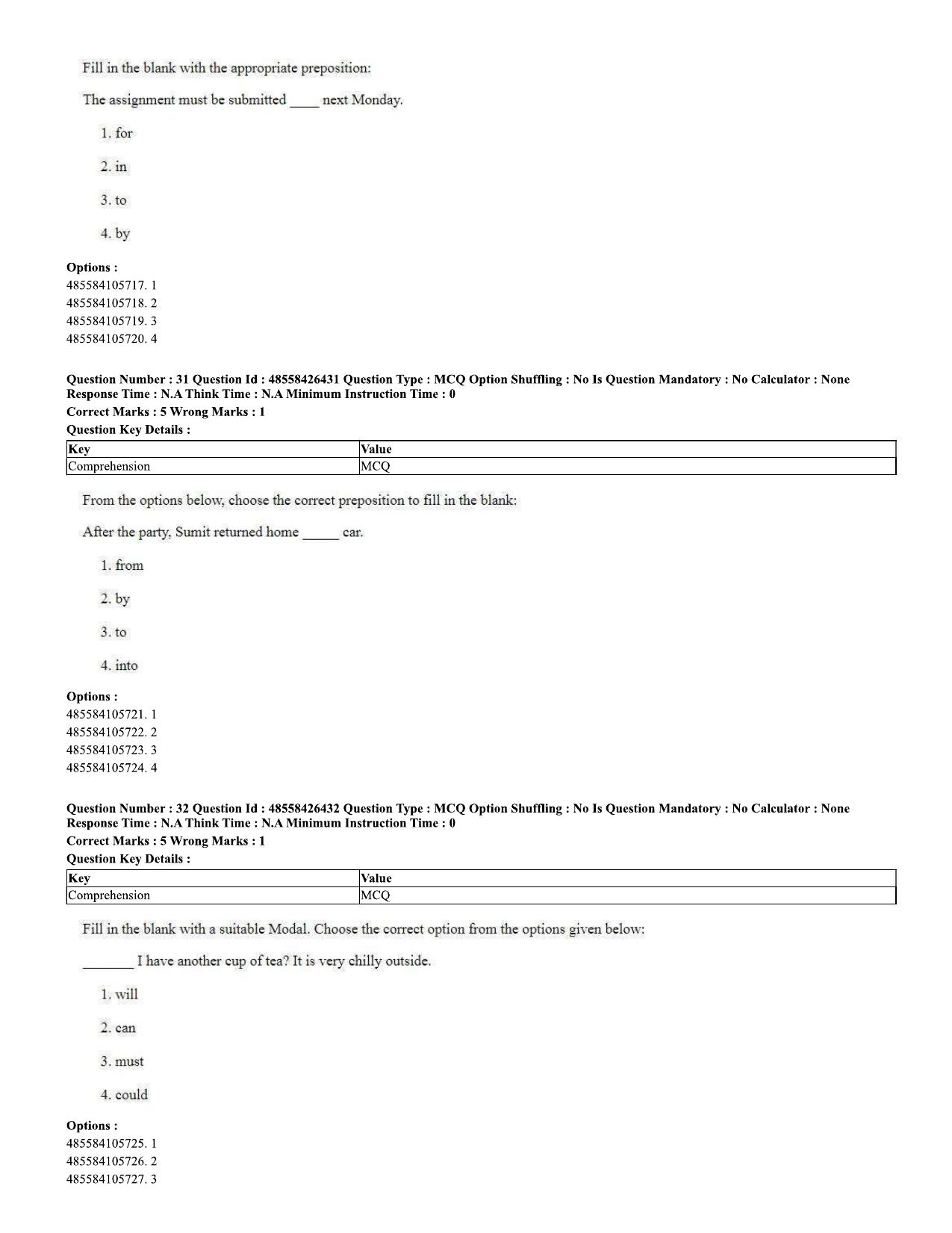 CUET 2023 Domestic Shift 2 Question Paper - 10 June 2023 - Page 19