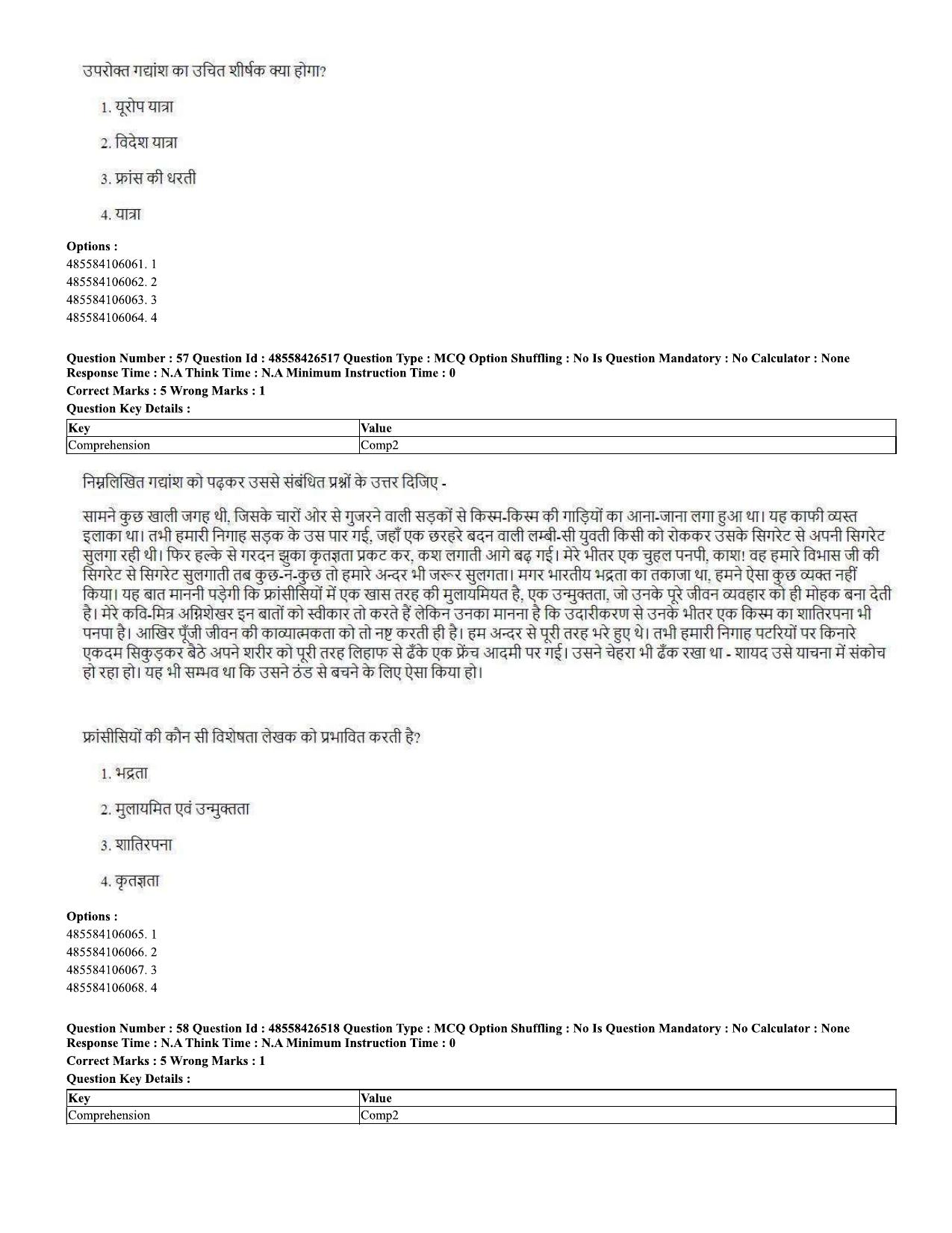 CUET 2023 Domestic Shift 2 Question Paper - 10 June 2023 - Page 32