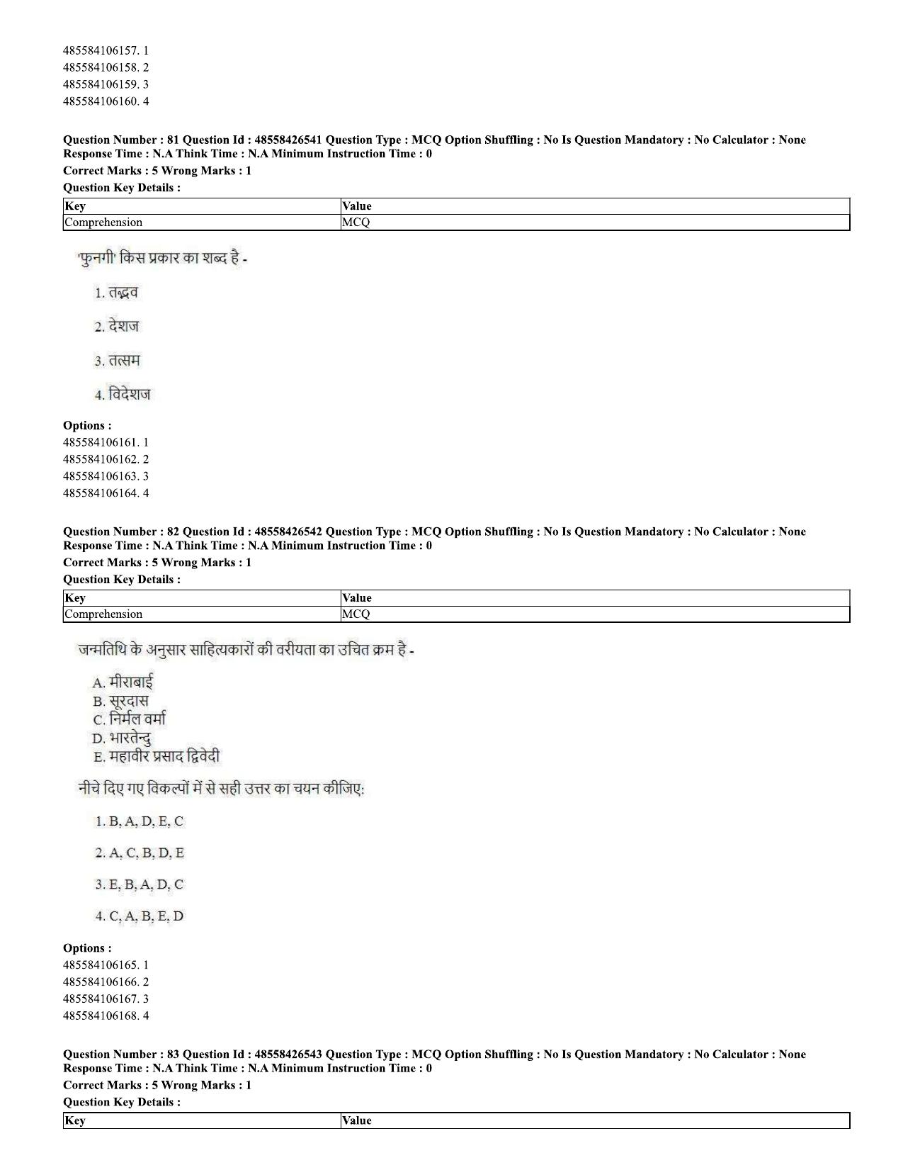 CUET 2023 Domestic Shift 2 Question Paper - 10 June 2023 - Page 45