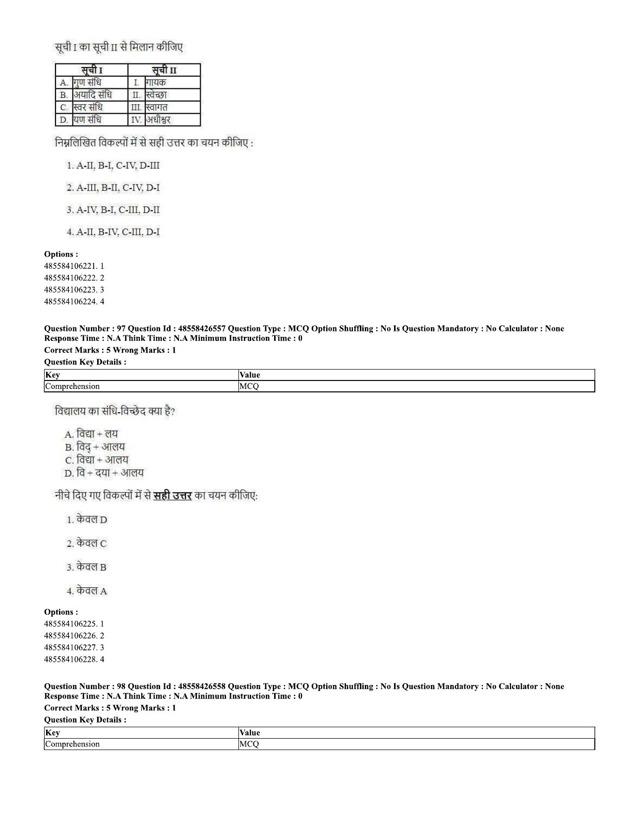 CUET 2023 Domestic Shift 2 Question Paper - 10 June 2023 - Page 52