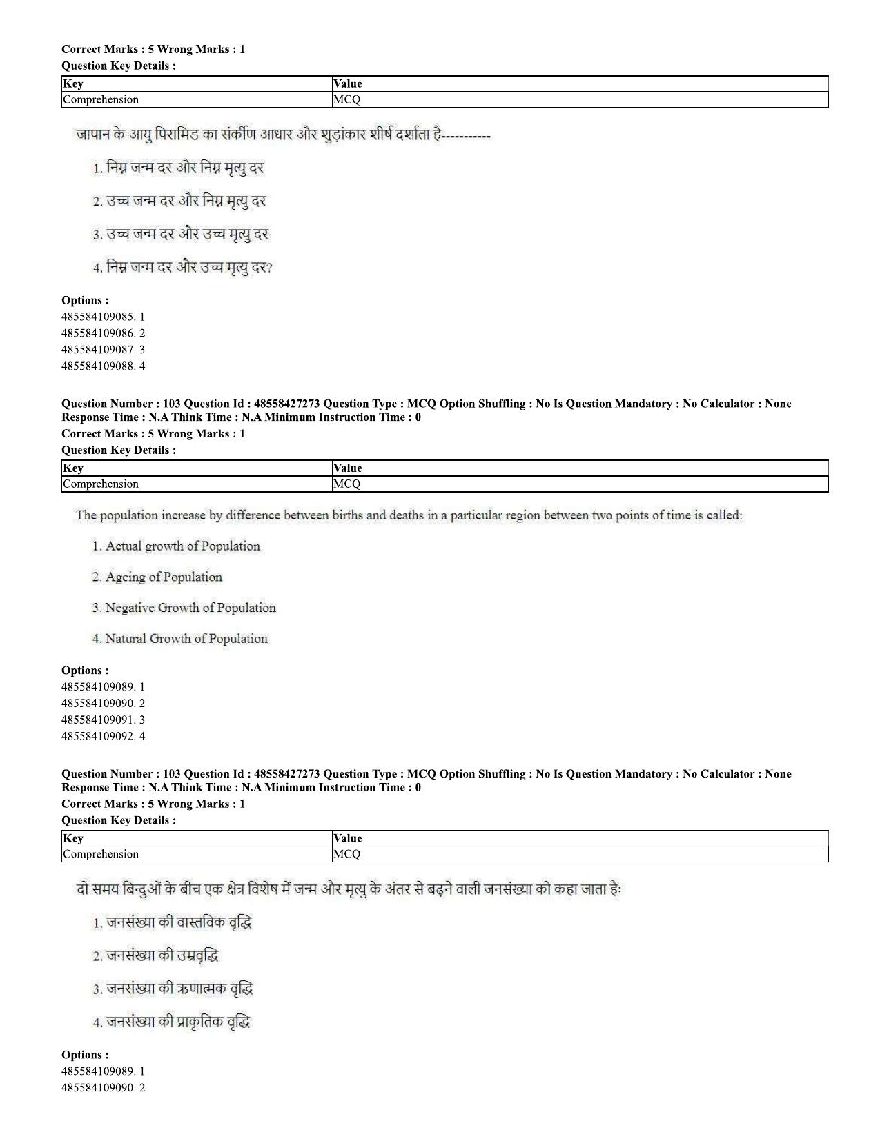 CUET 2023 Domestic Shift 2 Question Paper - 10 June 2023 - Page 56