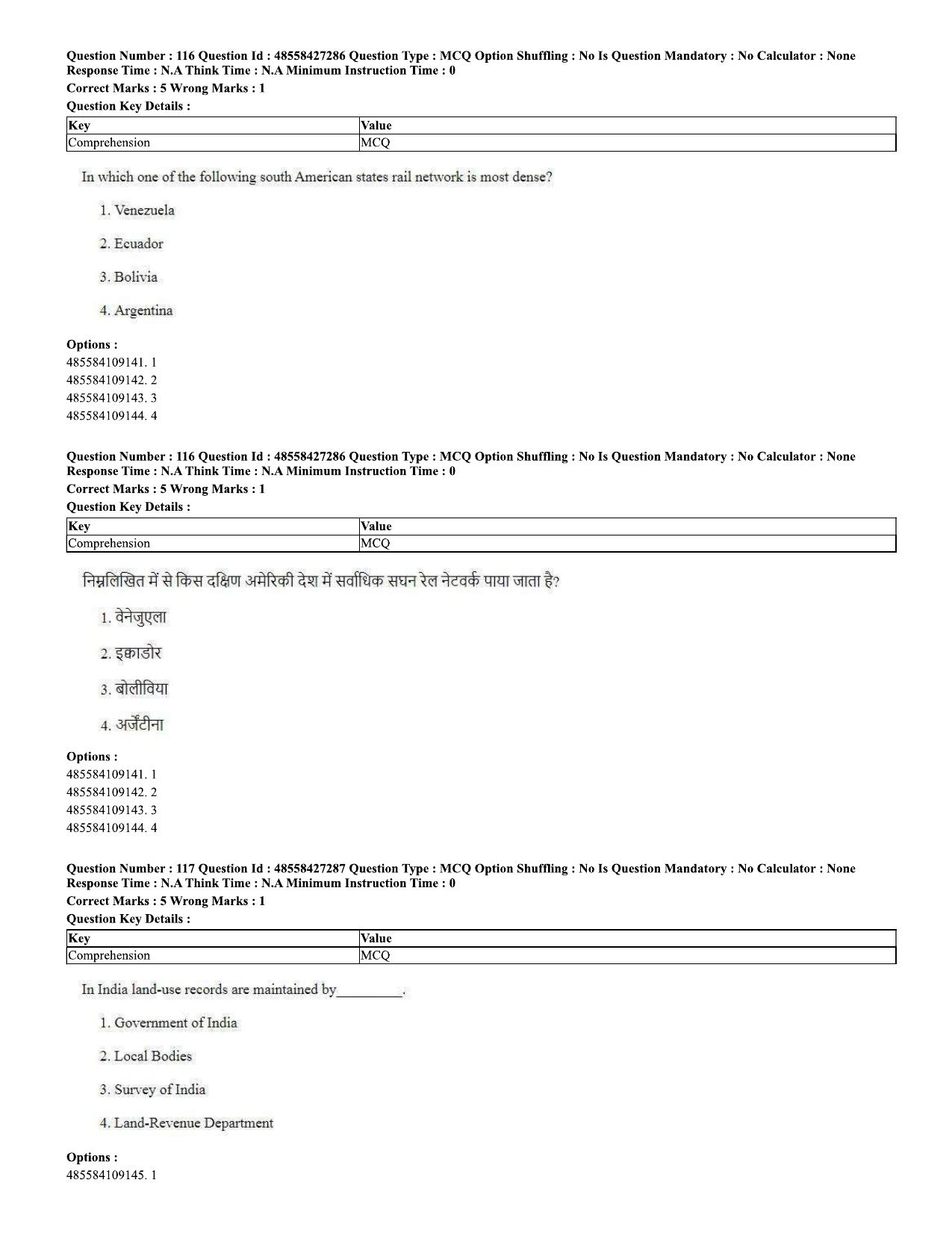 CUET 2023 Domestic Shift 2 Question Paper - 10 June 2023 - Page 66