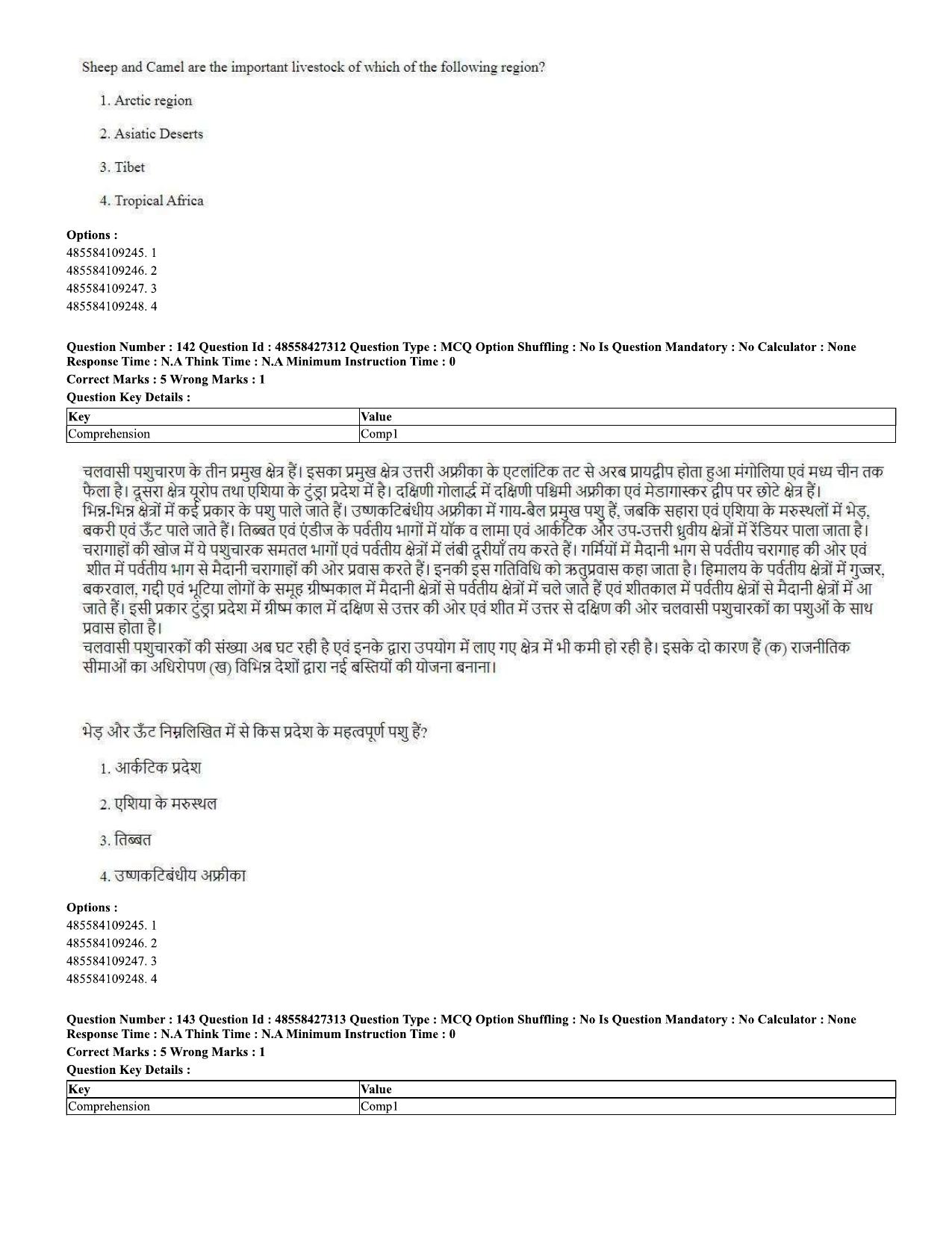 CUET 2023 Domestic Shift 2 Question Paper - 10 June 2023 - Page 90