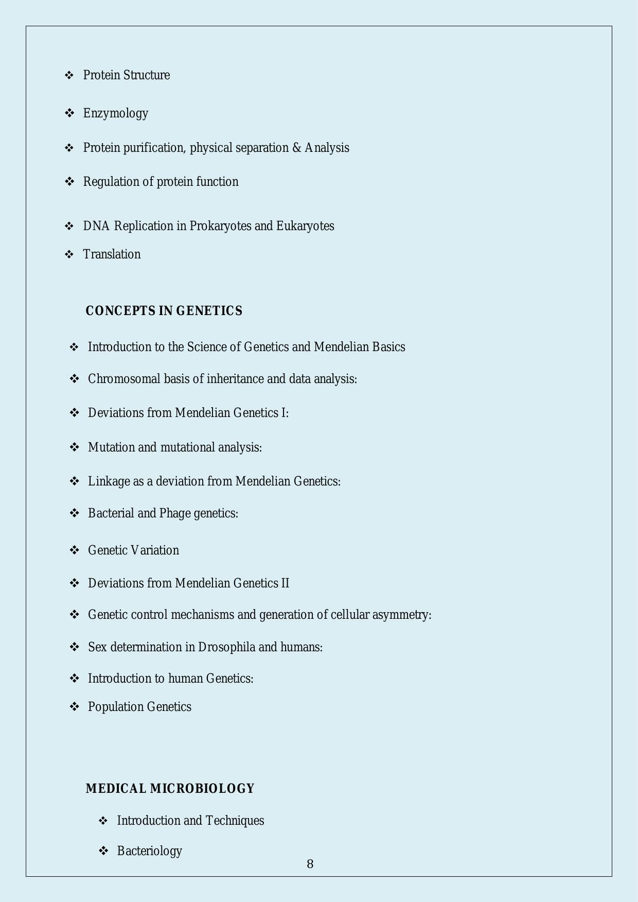 NTA PhD Entrance Exam Biomedical Research Syllabus - Page 2