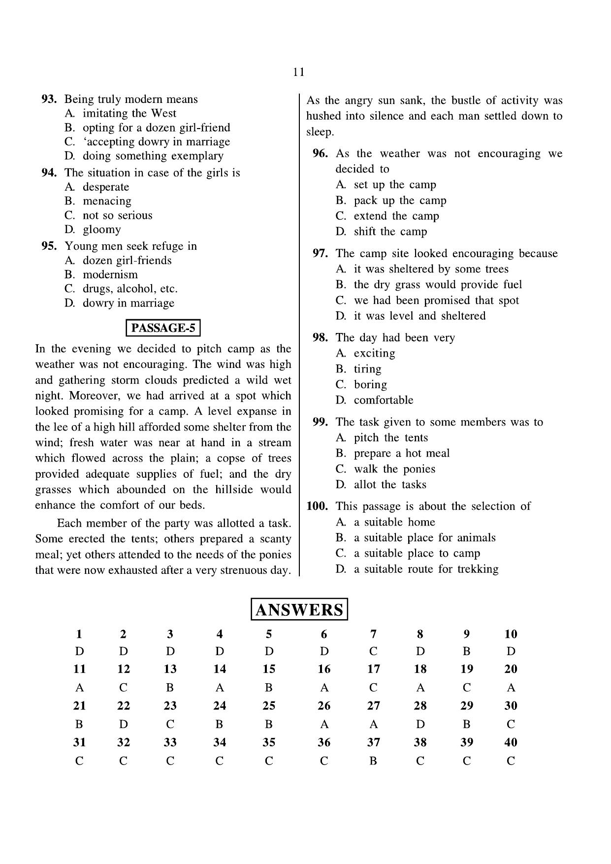 JNVST Class 6 2015 Question Paper with Solutions - Page 11