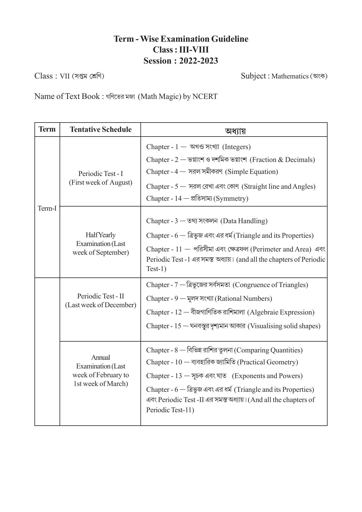 TBSE Class 7 Syllabus - Page 10