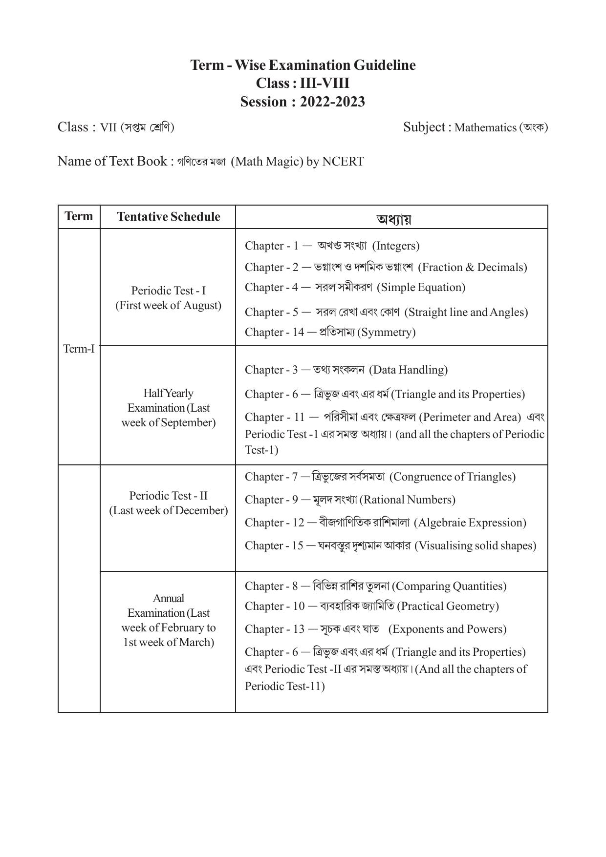 TBSE Class 7 Syllabus - Page 10