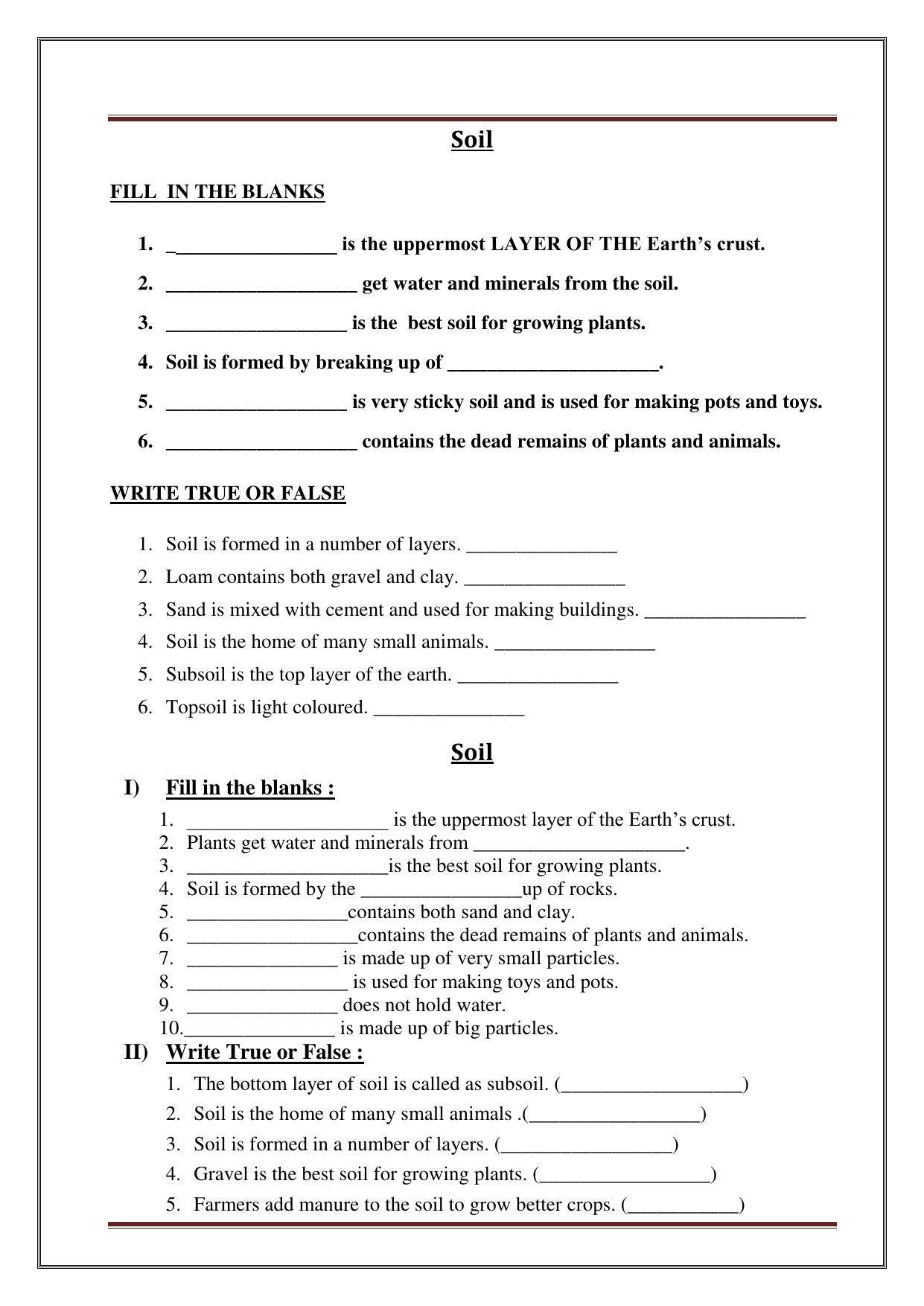 Worksheet for Class 3 Social Science Assignment 10 - Page 15